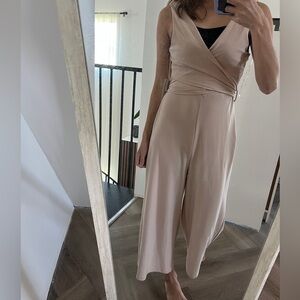 Women's Tan Jumpsuit S